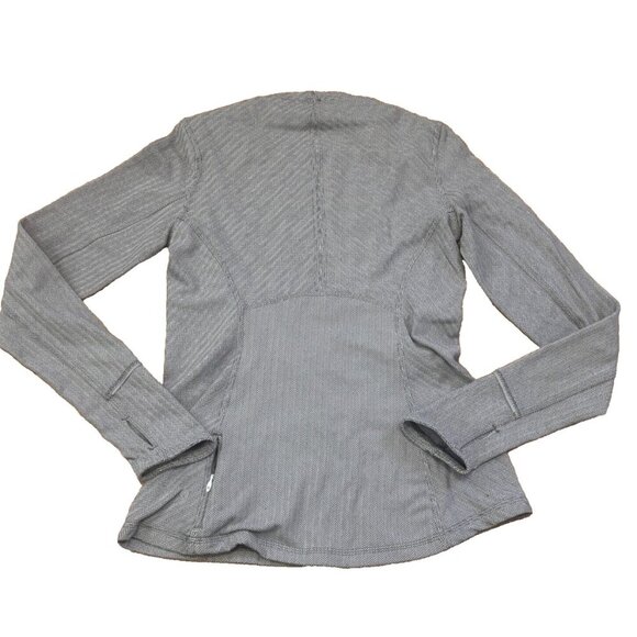 Lululemon Kanto Catch Me Womens 8 Long Sleeve Heathered Gray Athletic Shirt - Picture 4 of 9